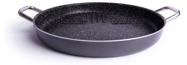 Alumínium grill serpenyő tapadásmentes bevonattal, Ø36 cm, Rock Cook Fekete