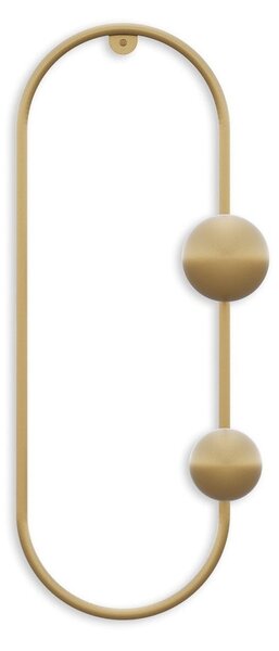 Aranyszínű fém fali fogas Dama – Kalune Design