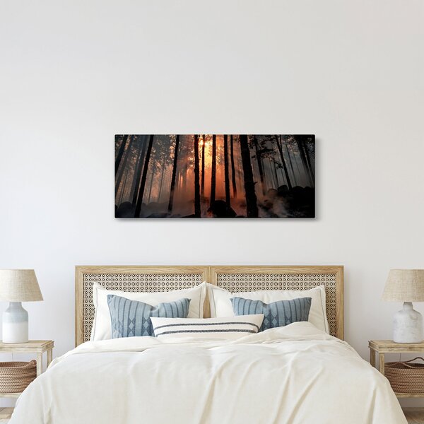 Sötét erdő képe (120x50 cm)