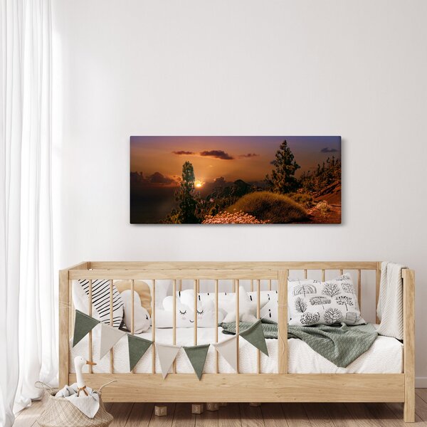 Természet képe naplementekor (120x50 cm)