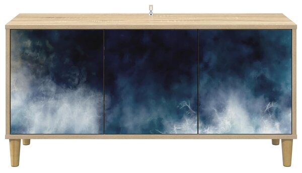 VidaXL TV szekrény RAALTE 102 x 33 x 50 cm Sonoma Szerelt Fa
