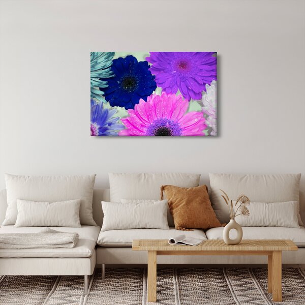 Színes virágok képe (90x60 cm)