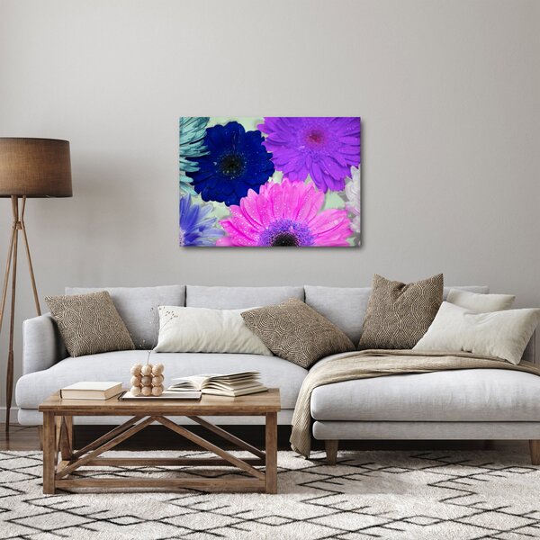 Színes virágok képe (70x50 cm)