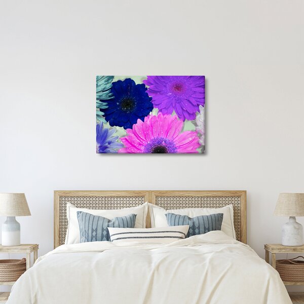 Színes virágok képe (70x50 cm)