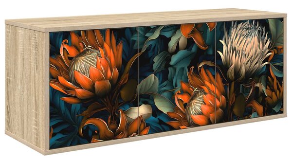 VidaXL Falsítható TV Szekrény LOCHEM 102 x 33 x 40 cm Sonoma Tölgy