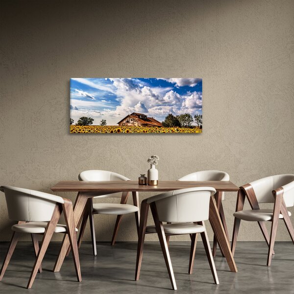 Napraforgó mező képe (120x50 cm)