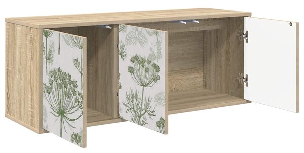 VidaXL Falsítható TV Szekrény GOTHA 102 x 33 x 40 cm Sonoma Tölgy