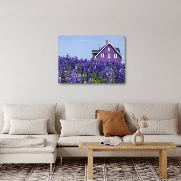 Levandula mező képe (70x50 cm)