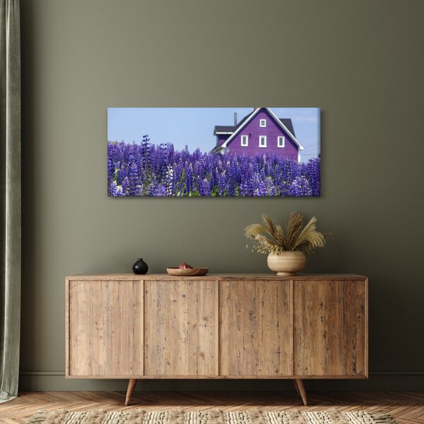 Levandula mező képe (120x50 cm)
