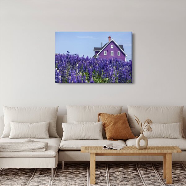 Levandula mező képe (90x60 cm)
