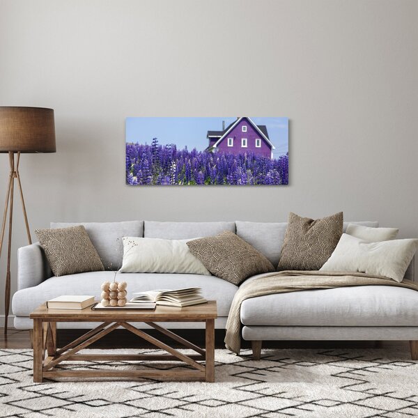 Levandula mező képe (120x50 cm)