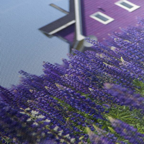 Levandula mező képe (órával) (90x30 cm)