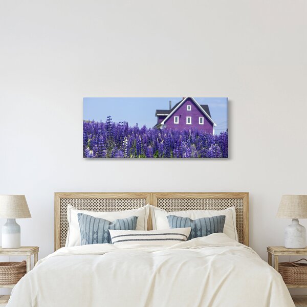 Levandula mező képe (120x50 cm)