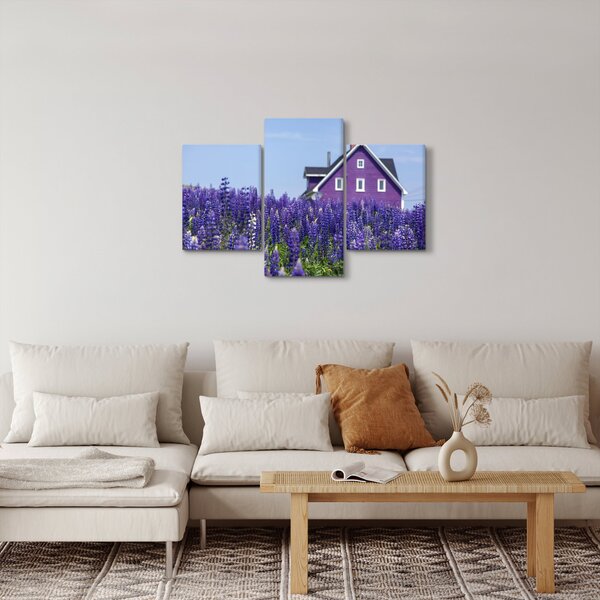 Levandula mező képe (90x60 cm)