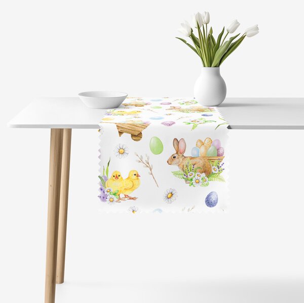Goldea húsvéti teflonos asztali futó - húsvéti szimbólumok 50x180 cm