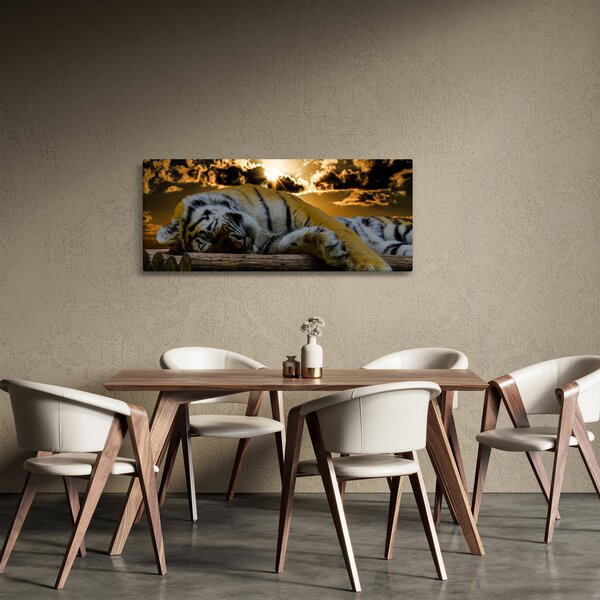 Alvó tigris képe (120x50 cm)
