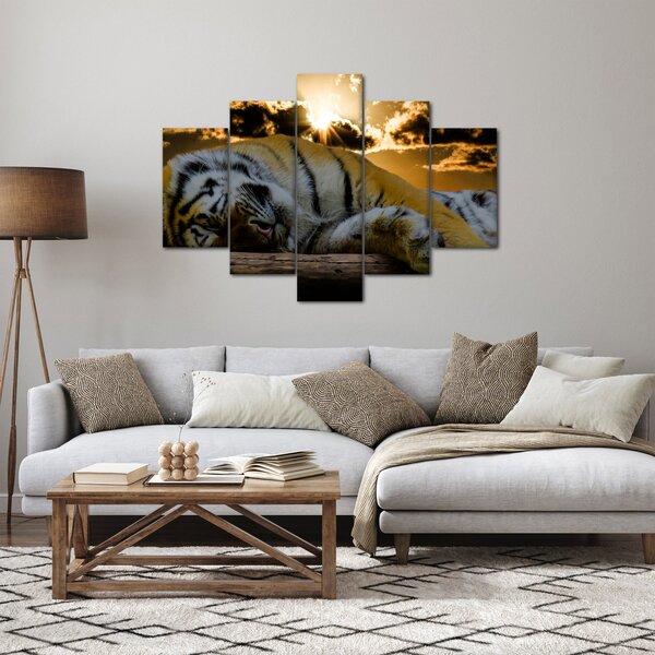 Alvó tigris képe (150x105 cm)