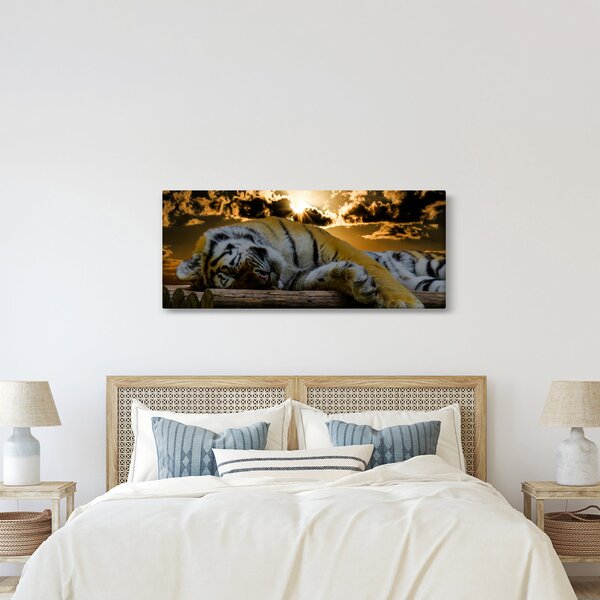 Alvó tigris képe (120x50 cm)
