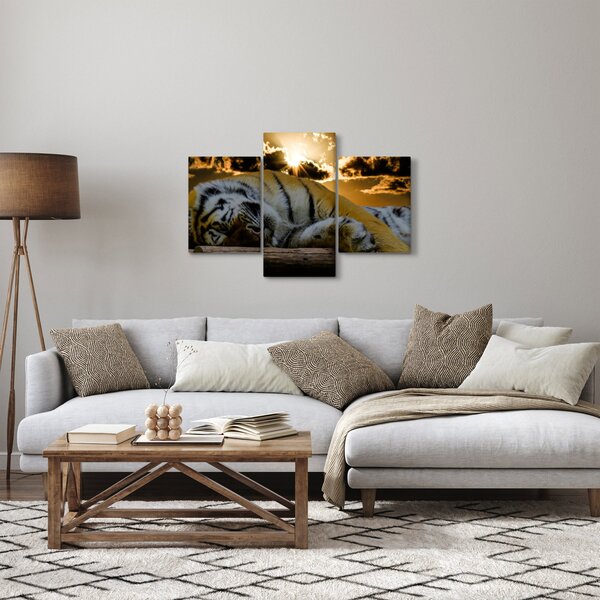Alvó tigris képe (90x60 cm)