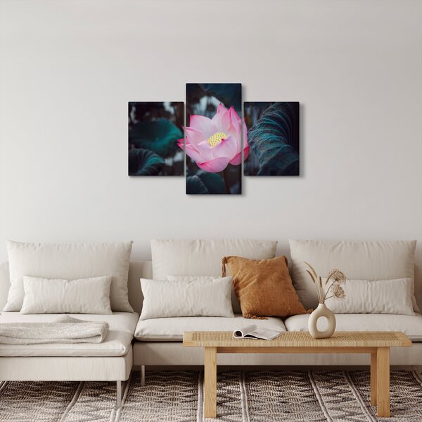 Rózsaszín virág képe (90x60 cm)