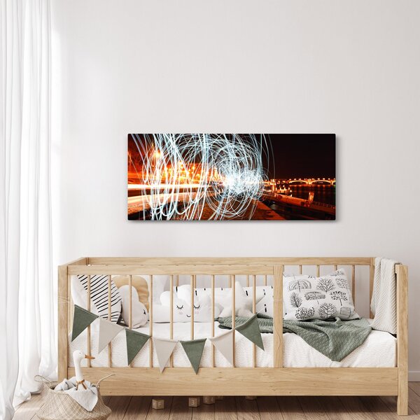 A fényhullámok képe (120x50 cm)