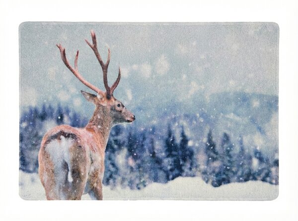Karácsonyi lábtörlő WILD IN WHITE 38x58 cm - több változatban Változat: Szarvas