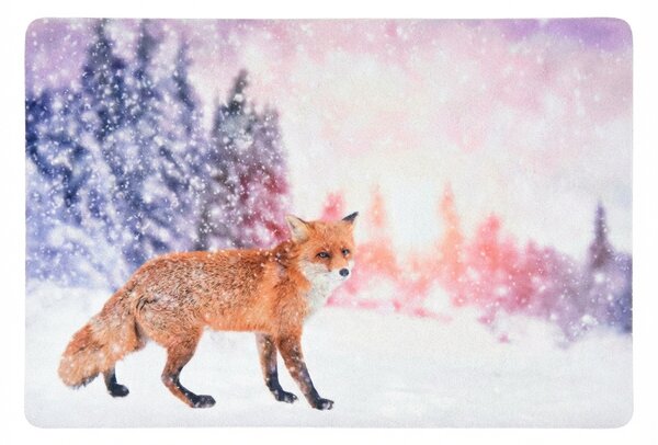 Karácsonyi lábtörlő WILD IN WHITE 38x58 cm - több változatban Változat: Szarvas
