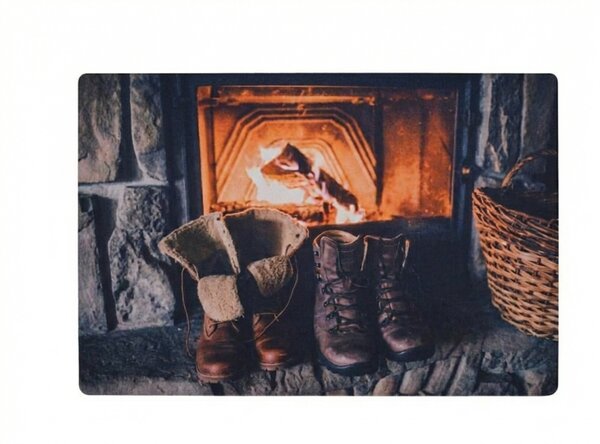 Karácsonyi lábtörlő RUSTIC WELCOME 38x58 cm - több változatban Változat: Korcsolyák