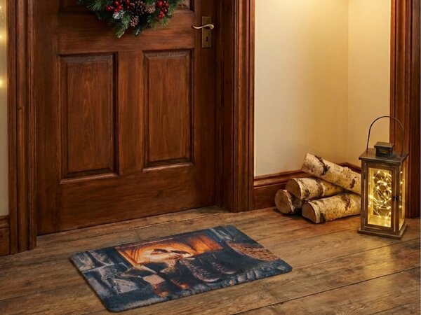 Karácsonyi lábtörlő RUSTIC WELCOME 38x58 cm - több változatban Változat: Korcsolyák