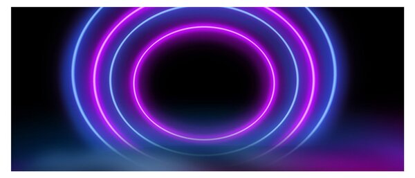A színes körök képe (120x50 cm)