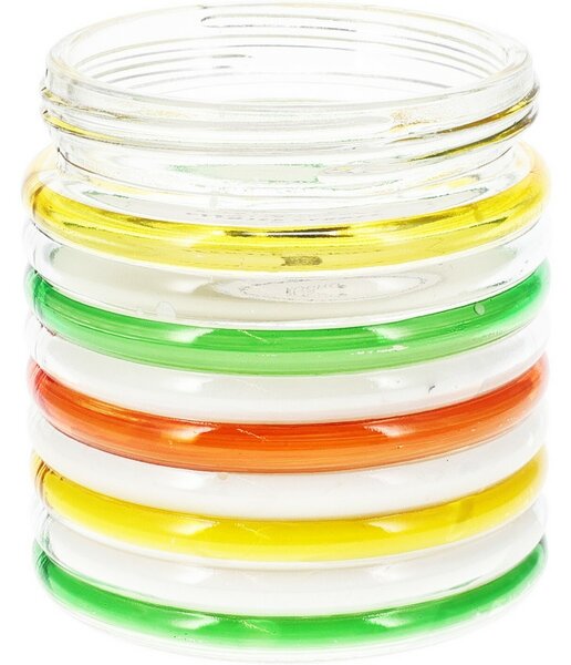 Citronella Stripes repellens gyertya, 780 g, 11 magasság 12 cm, zöld