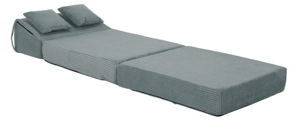 KONDELA Összecsukható matrac/fotel, 2v1, mentol, PELOS