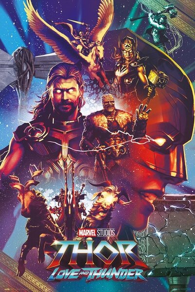 Plakát Thor - Love and Thunder, (61 x 91.5 cm)