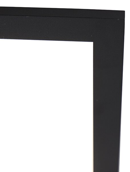 Mennyezeti lámpa fekete 40 cm LED-del és távirányítóval - Live