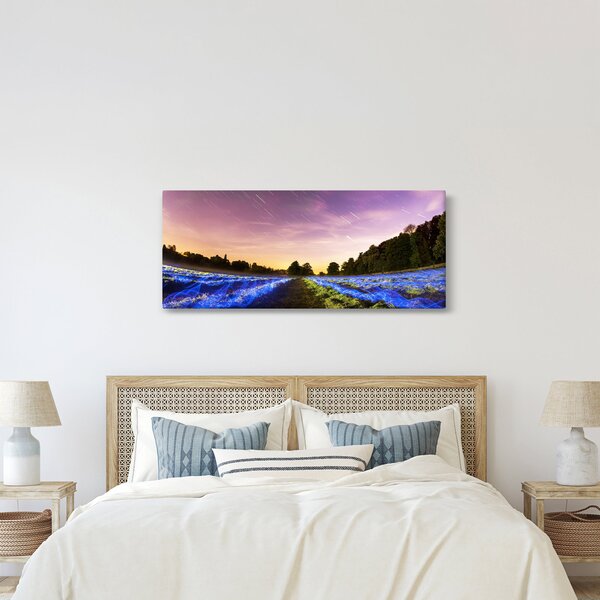 Színes mező képe (120x50 cm)