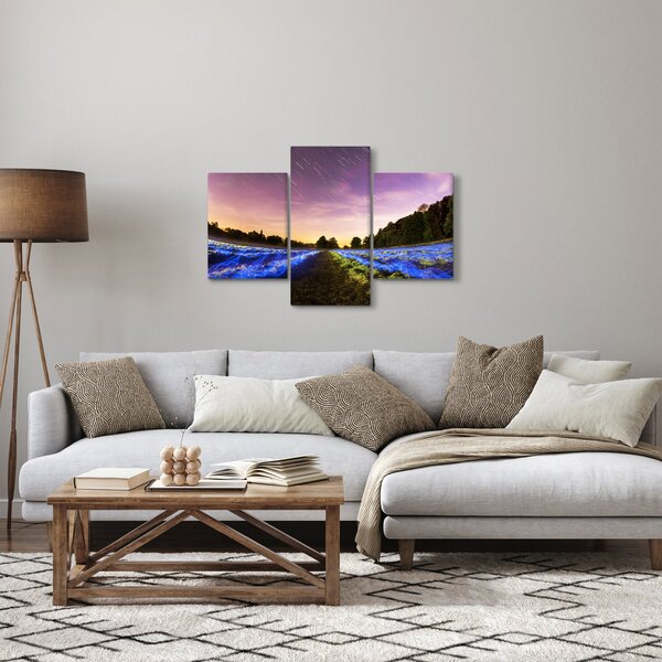 Színes mező képe (90x60 cm)