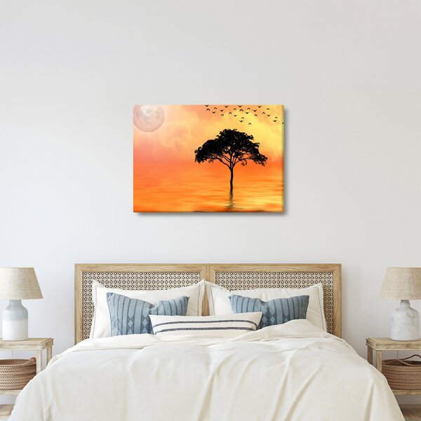 Kép egy fáról naplementekor (70x50 cm)