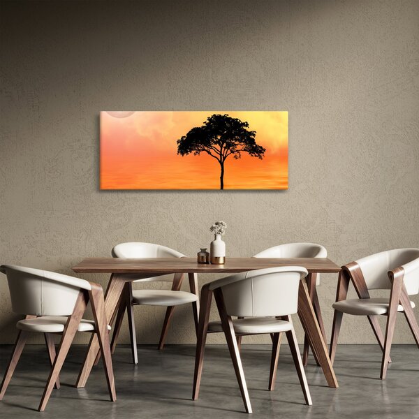 Kép egy fáról naplementekor (120x50 cm)