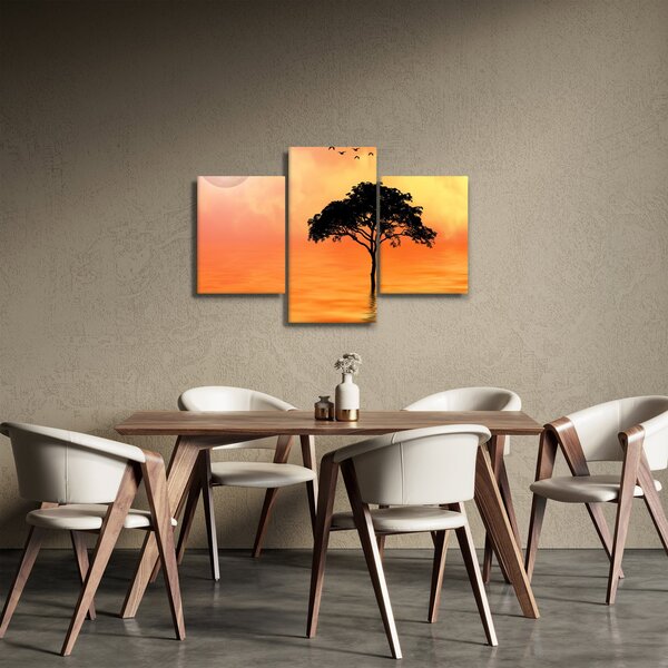 Kép egy fáról naplementekor (90x60 cm)