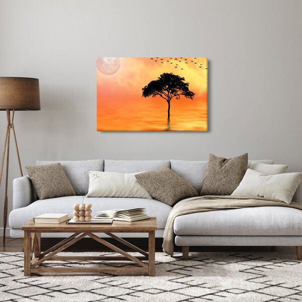 Kép egy fáról naplementekor (90x60 cm)