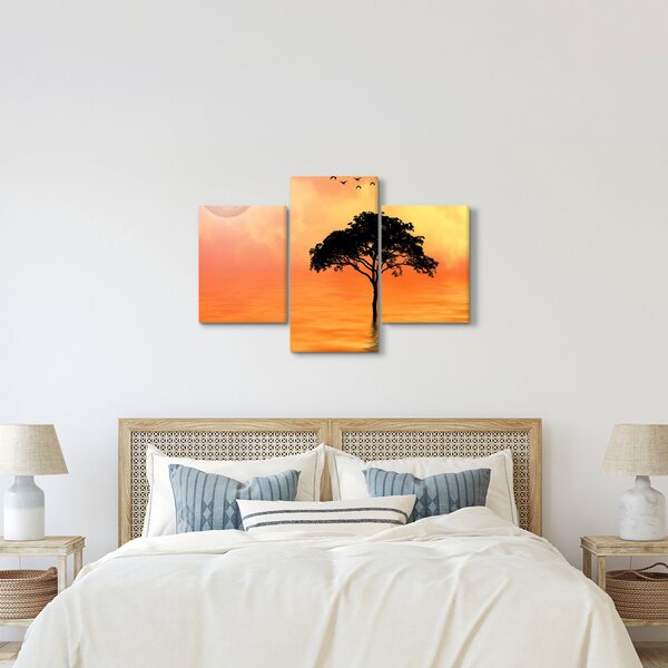 Kép egy fáról naplementekor (90x60 cm)
