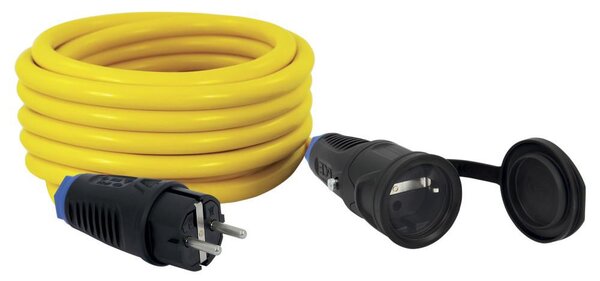 Hosszabbító kábel, ipari"schuko" dugaljjal és konnektorral 16 A 250 V ~ 3500 W IP44, 10m