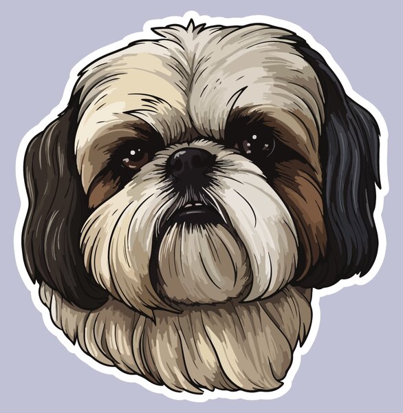 PIPPER. Matrica Shih Tzu Méret: 15cm