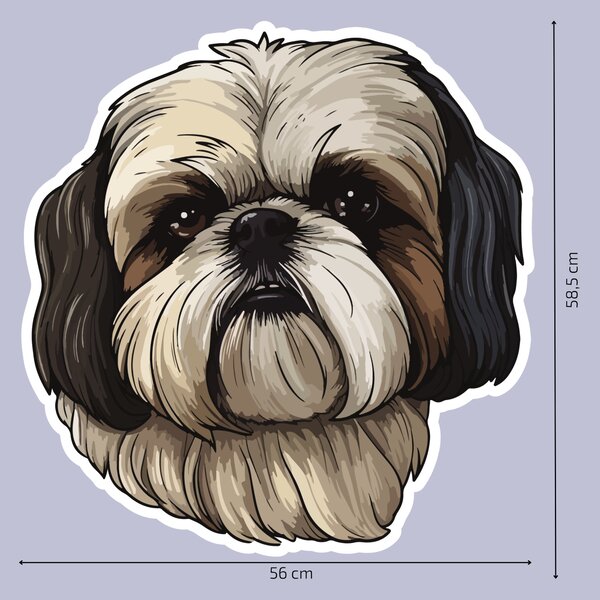 PIPPER. Matrica Shih Tzu Méret: 15cm