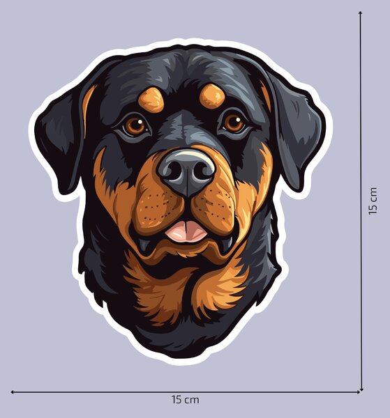 PIPPER. Matrica Rottweiler Méret: 60cm