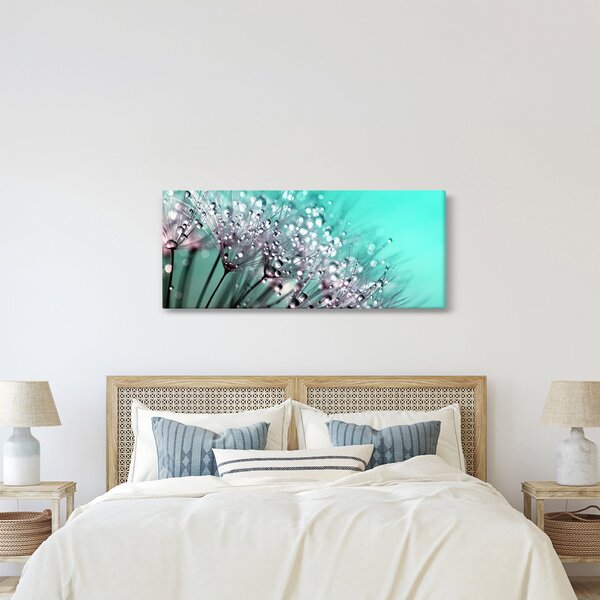 Kép - harmatos növény (120x50 cm)