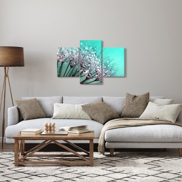 Kép - harmatos növény (90x60 cm)