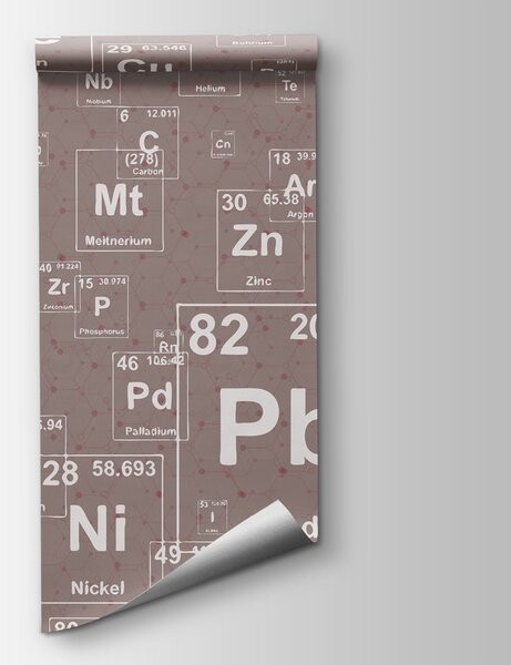 Fotótapéta A periódusos rendszer fehér és fekete elemeinek mintája, Designer fali fotótapéta, Népszerű fotótapéta, w00713v3 - Tapeko.hu
