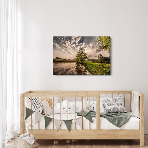 Természet kép sugarakkal (90x60 cm)