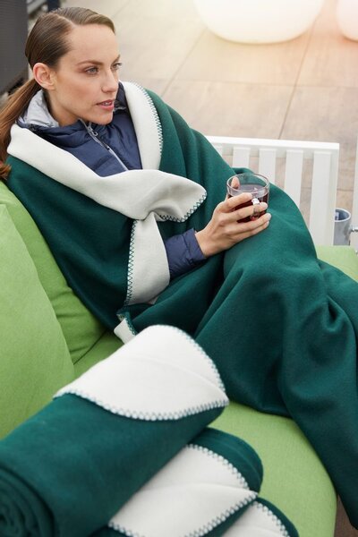 Daiber Fleece pokróc 150x170 cm JN952 - Fekete / ezüst | 150 x 170 cm
